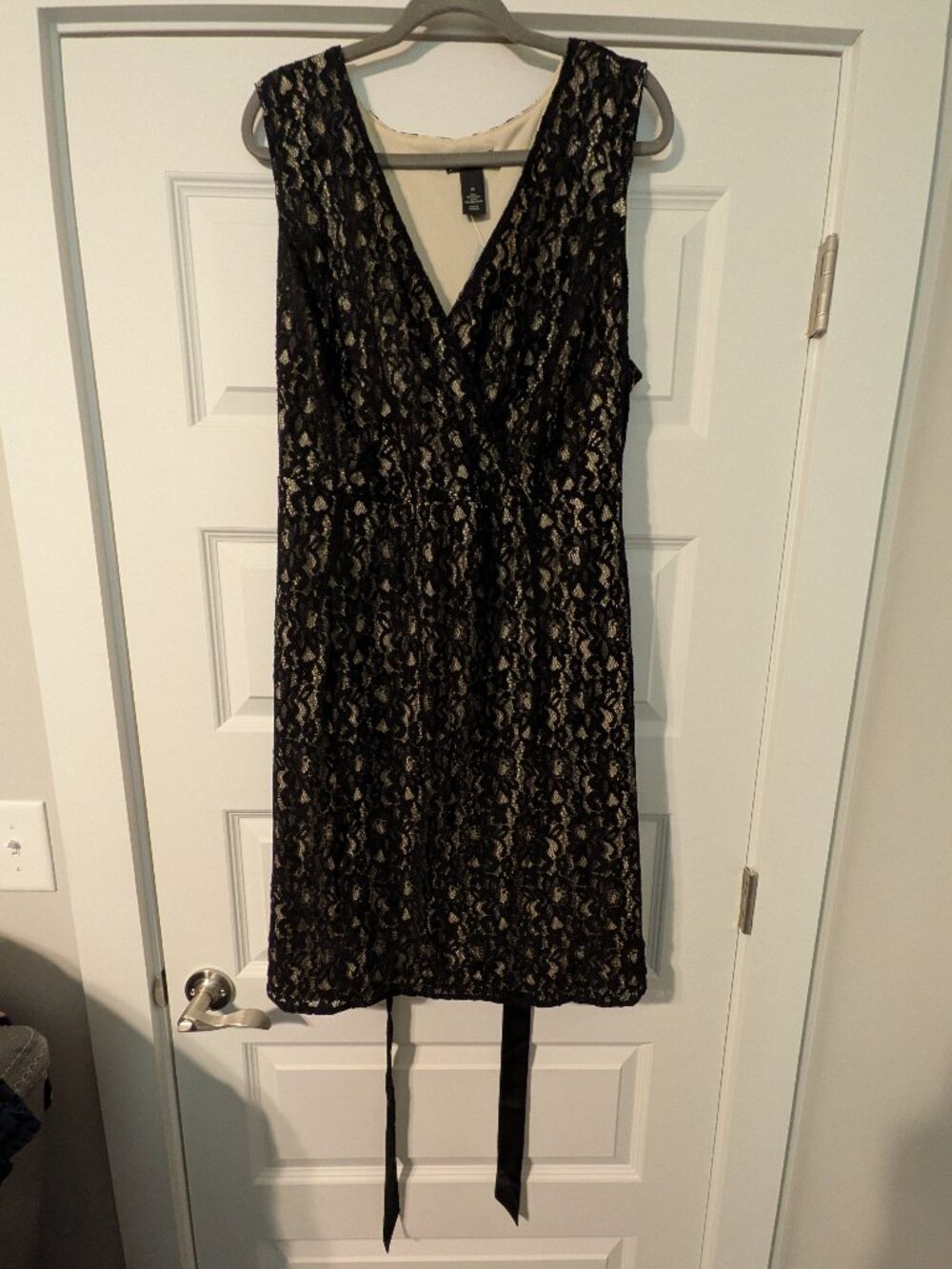 Lane Bryant Sleeveless Dress with Black Lace